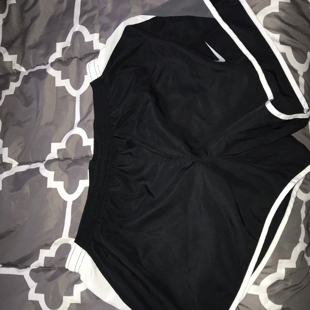 Black nike running shorts